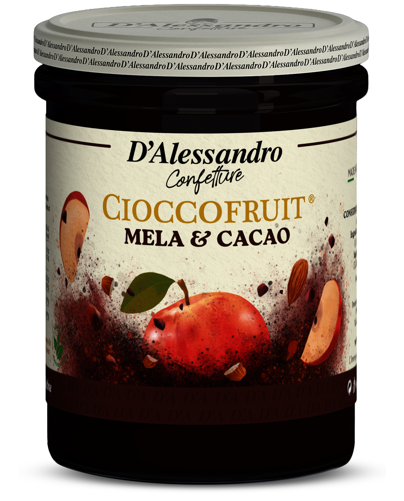 <span>Cioccofruit</span> cocoa and <br>apple