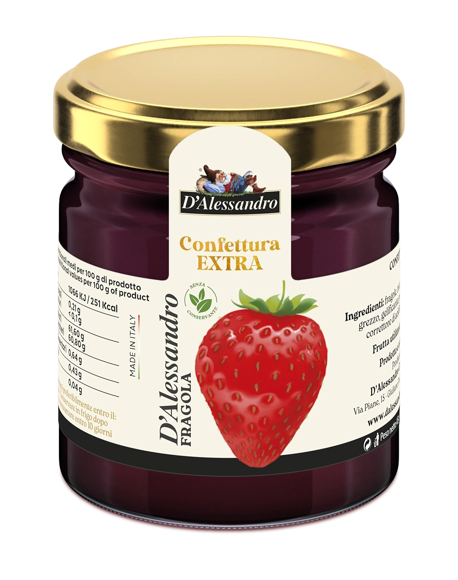 <span>Confettura extra di </span>fragole <span>(ordine minimo 9 pz)</span>